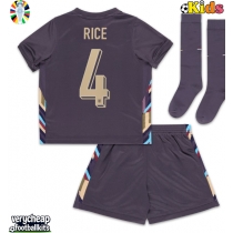 England Declan Rice #4 Replica Away Minikit Euro 2024 Short Sleeve (+ pants)